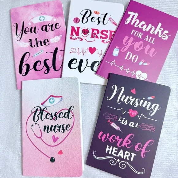 Nurse 5 Gifts Bags Mini Pocket Notepads, Pens, Key Charm - Picture 2 of 9